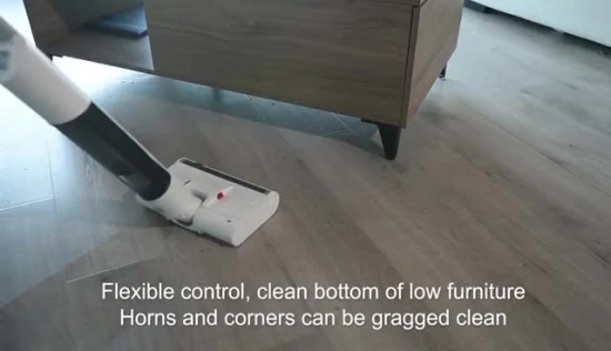 Aspirapolvere e lavapavimenti senza fili con display digitale per pavimenti duri